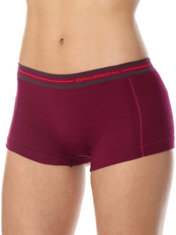 Women’s Merino Wool Boxers ACTIVE WOOL - plum, M