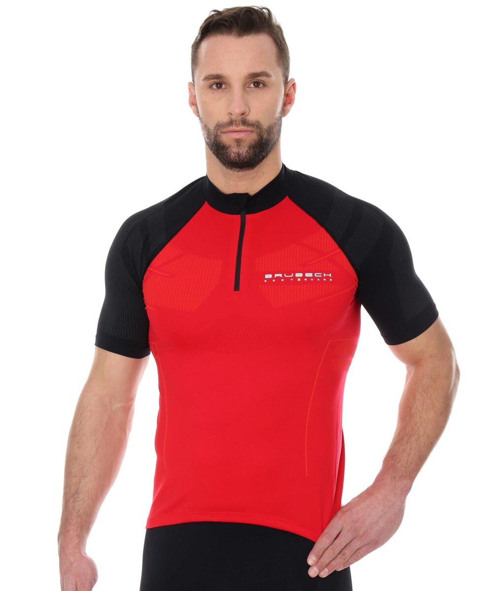 Unisex Cycling Jersey with Short Sleeves and Zip