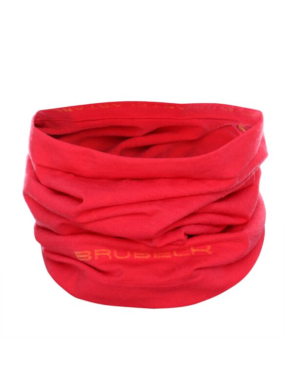 Merino Wool Neck Warmer Snood Unisex - raspberry, L/XL